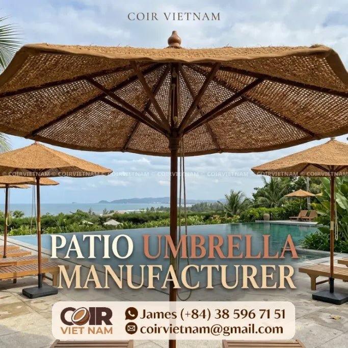 Coconut Fiber Patio Umbrella Manufacturer in Vietnam - Coir VietNam