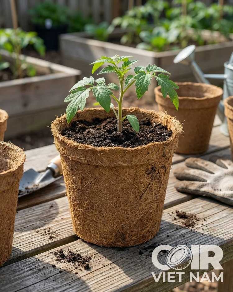 100% Natural Coco Coir Pots | Biodegradable Coco Plant Pots -  - Coir VietNam