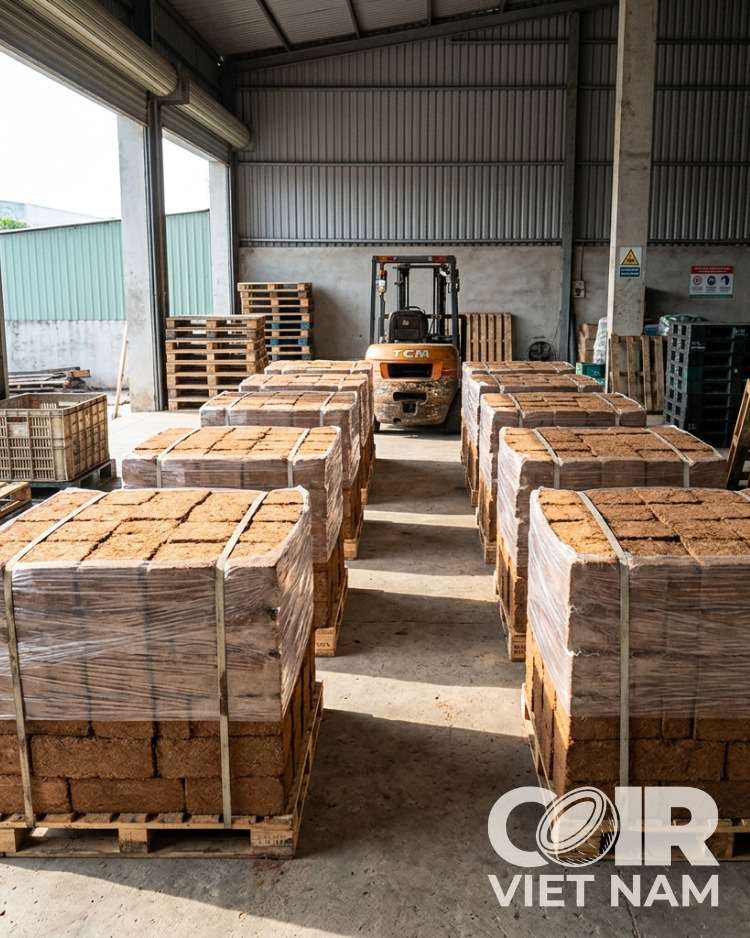 5 lbs Coco Coir Brick - Organic Compressed Peat Block -  - Coir VietNam