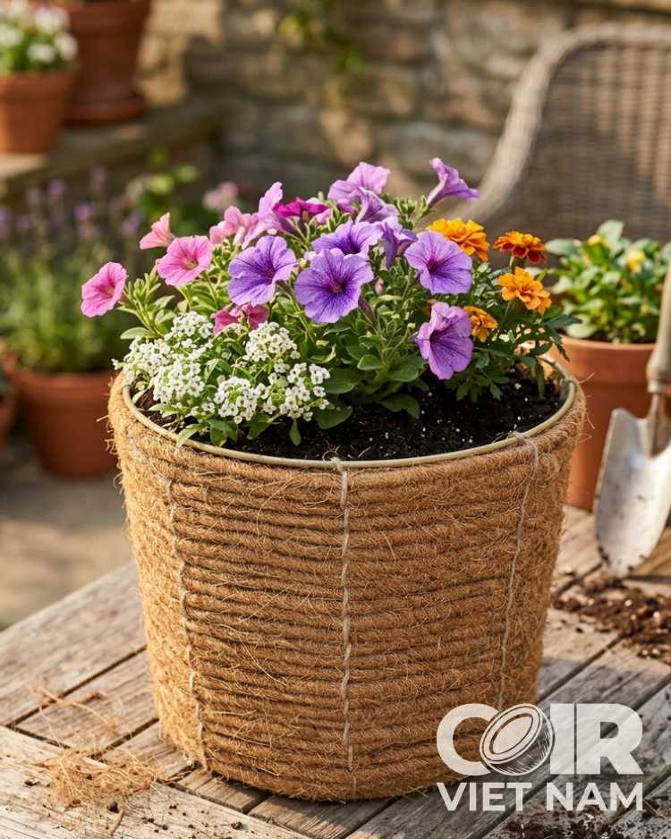 Basket Coco Liner for Hanging Planters | Custom Size -  - Coir VietNam