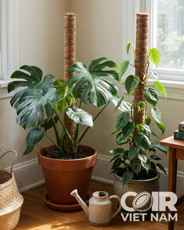 Coco Poles, coconut coir pole Plant Support Sticks for Creepers -  - Coir VietNam
