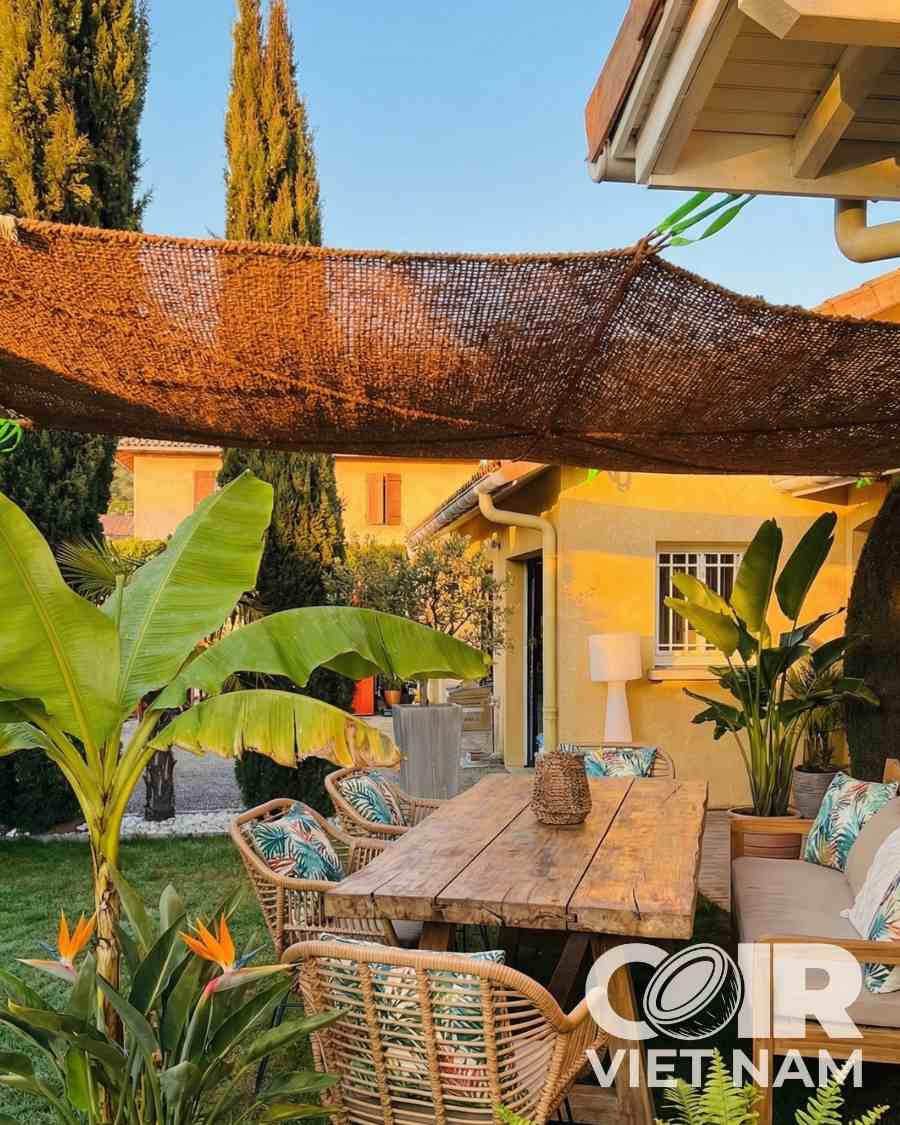 Coco Shade Sails From 100% Coconut Fiber Sun Protection -  - Coir VietNam