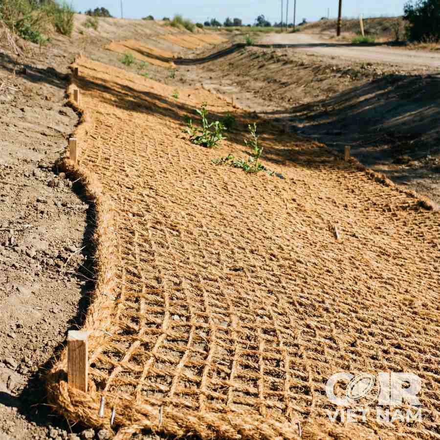 Coir Net Roll for Erosion Control and Slope Stabilization -  - Coir VietNam