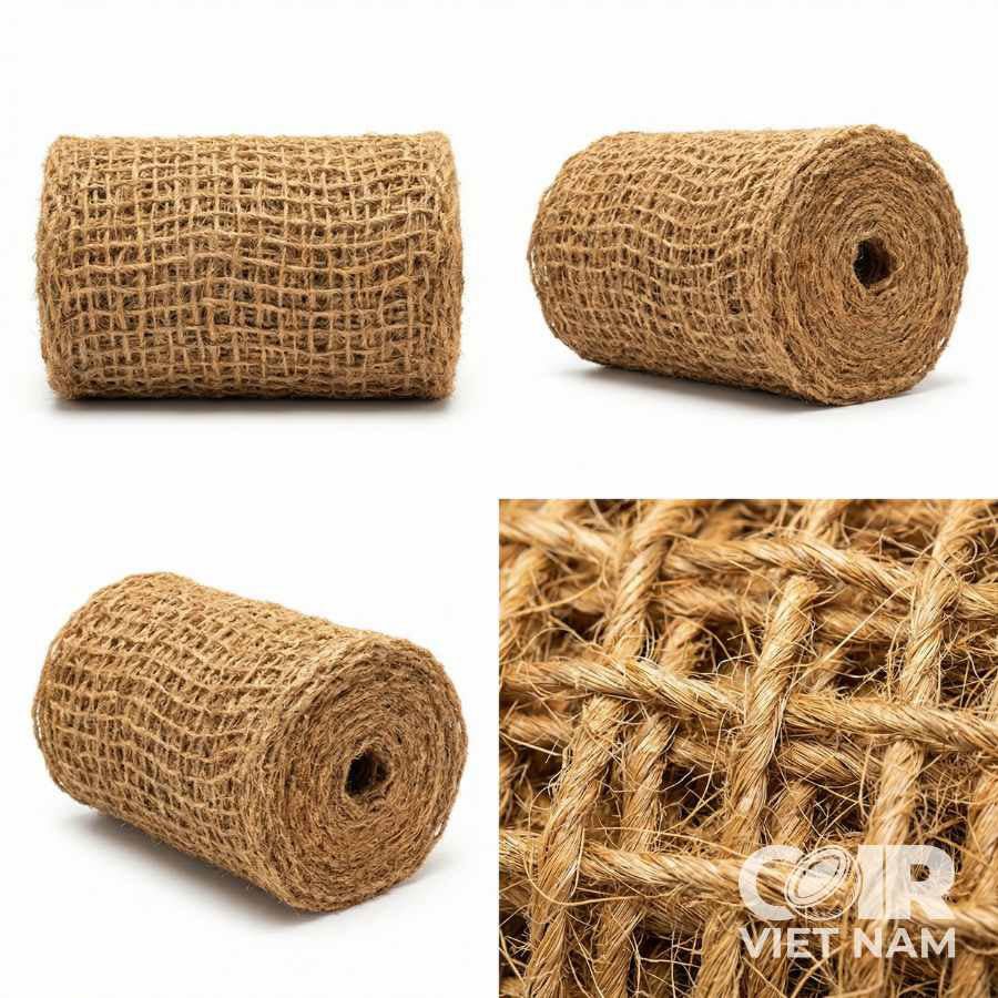 Coir Net Roll for Erosion Control and Slope Stabilization -  - Coir VietNam