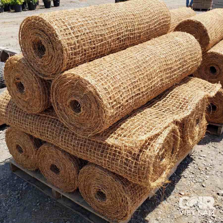 Coir Net Roll for Erosion Control and Slope Stabilization -  - Coir VietNam