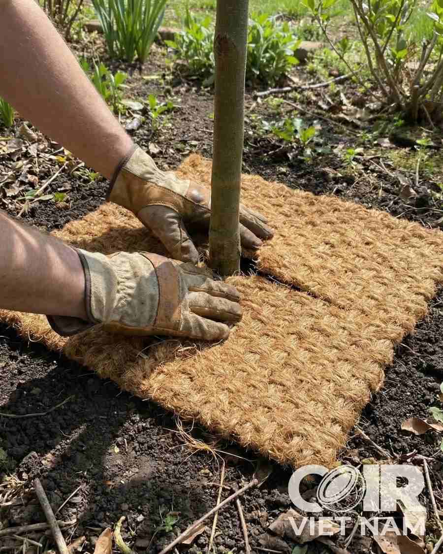 Natural Coir Mulch Mat for Weed Control - Coir VietNam -  - Coir VietNam