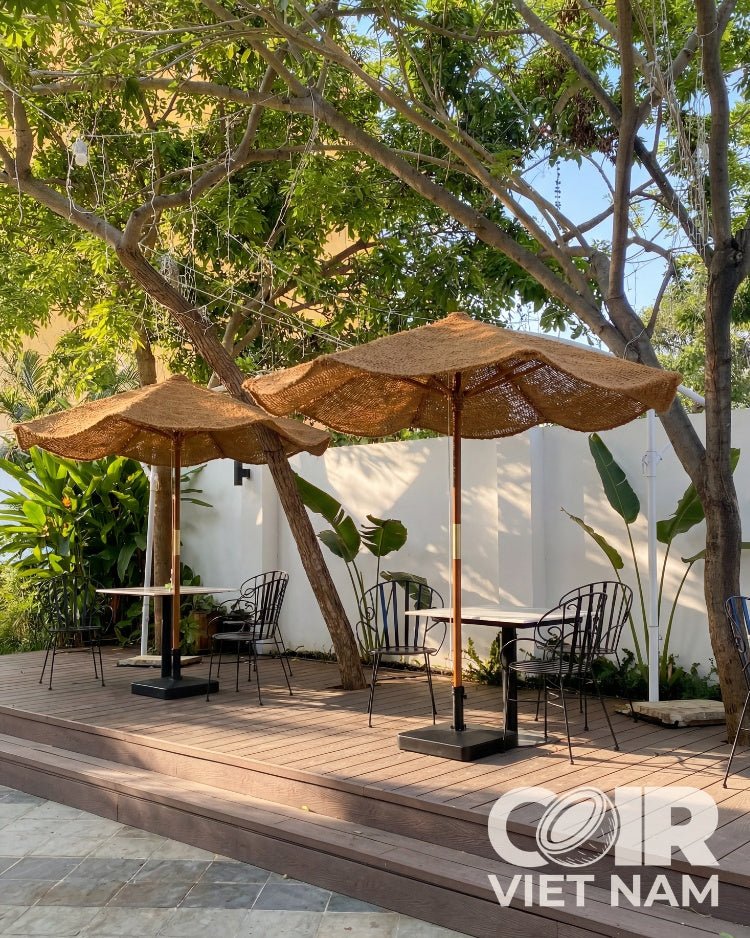 Outdoor Coconut umbrella | 100% Natural Coconut Fiber parasol -  - Coir VietNam