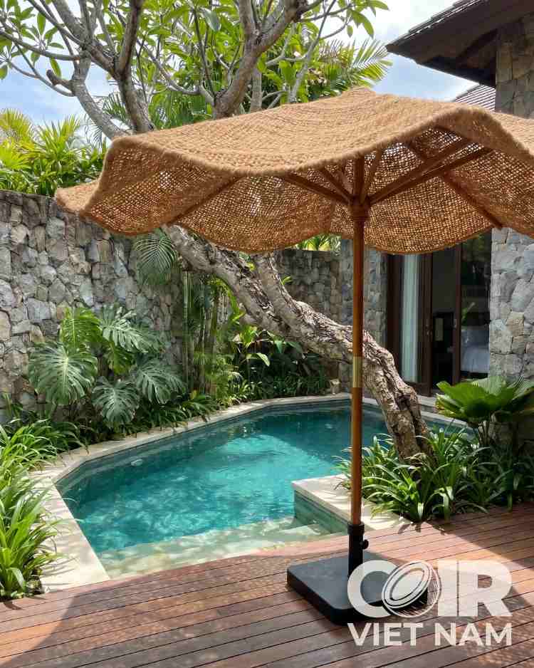 Outdoor Coconut umbrella | 100% Natural Coconut Fiber parasol -  - Coir VietNam