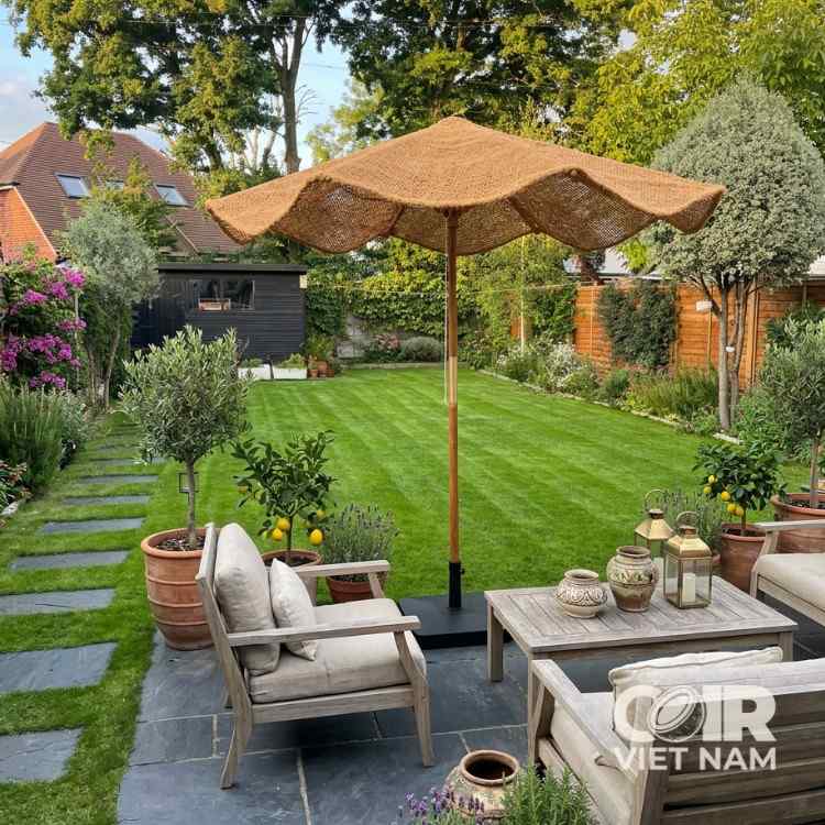 Outdoor Coconut umbrella | 100% Natural Coconut Fiber parasol -  - Coir VietNam