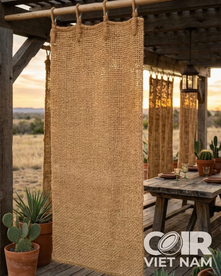 Sliding coconut curtains from 100% Natural Coconut Coir Fiber -  - Coir VietNam